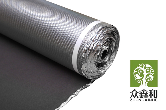 Vapor Proofing Foam Laminate Underlay 2mm Silver Foam Comfort Step Floating Flooring